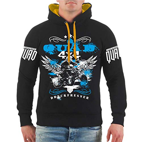 No Fight No Glory Herren Kapuzenpullover Dreckfresser Quad Größe S - 5XL von No Fight No Glory