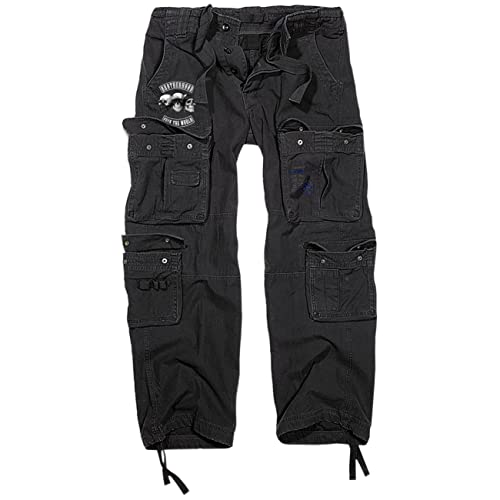 No Fight No Glory Männer Cargo Hose lang mit vielen Taschen Patch Größe S bis 7XL von No Fight No Glory