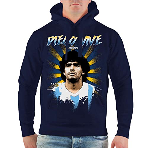 No Fight No Glory Männer und Herren Kapuzenpullover Diego Vive Die Hand Gottes Größe S - 5XL von No Fight No Glory