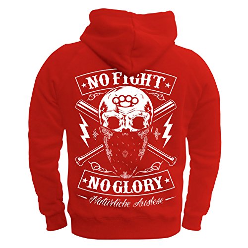 Männer und Herren Kapuzenpullover No Fioght No Glory Fightwear Natürliche Auslese von No Fight No Glory