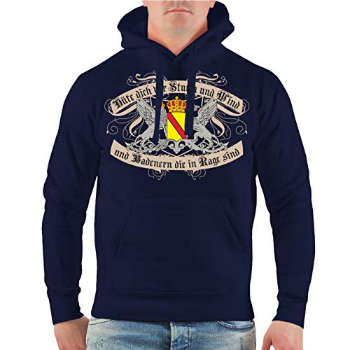 No Fight No Glory Männer und Herren Kapuzenpullover Hüte Dich Badener Größe S - 5XL von No Fight No Glory