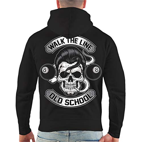 No Fight No Glory Herren Kapuzenpullover Rockn Roll Rockabilly Old School Größe S - 5XL von No Fight No Glory