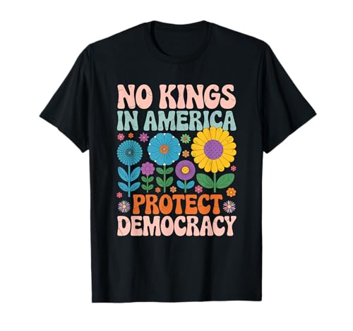 Retro Floral 70er Jahre Hemd Damen No King In American Democracy T-Shirt Retro Floral 70er Jahre Hemd Damen No King In American Democracy T-Shirt von No King In America Retro Floral Political Tees