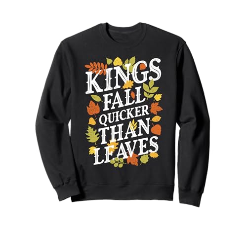Damen No Kings Fall Protest Grafik für Frauen Sweatshirt Damen No Kings Fall Protest Grafik für Frauen Sweatshirt von No Kings 2.0 Protest Resist Leaves Womens Outfits