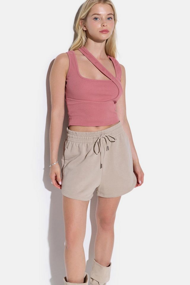 No Matter What Blusentop Bluse mit dicken Trägern und Streifendetail von No Matter What