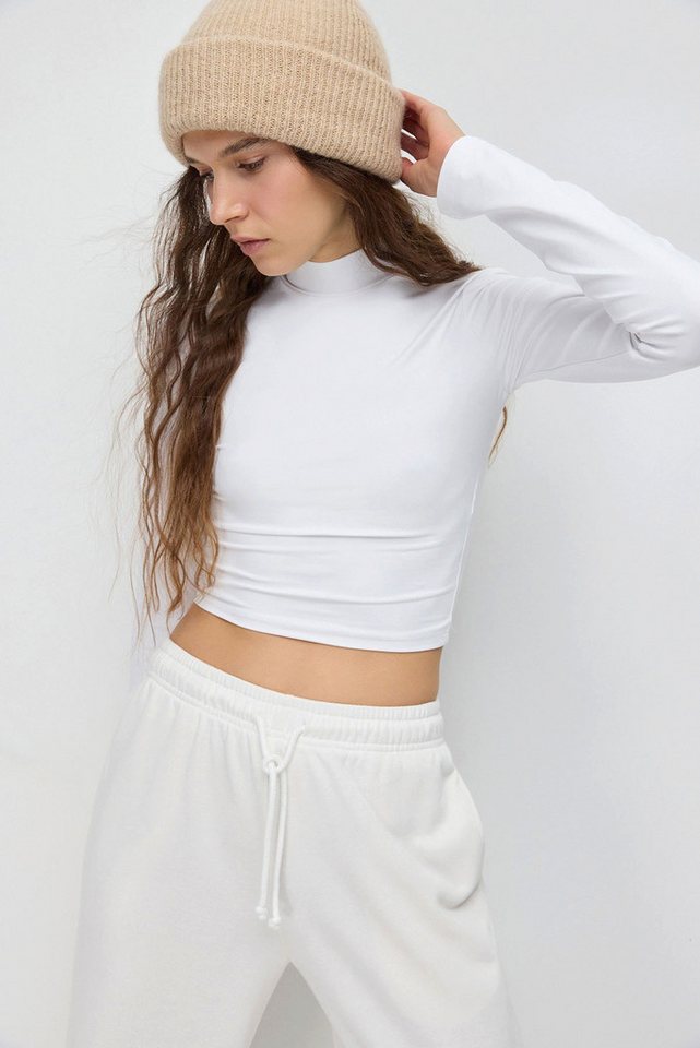 No Matter What Blusentop Essentielles Polyamid-Top von No Matter What