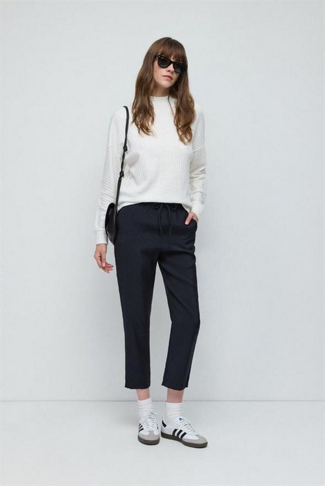 No Matter What Blusentop Fischer-Velours Prägung Langarmbluse von No Matter What