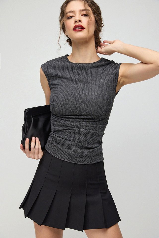 No Matter What Blusentop Gerüschtes Top von No Matter What