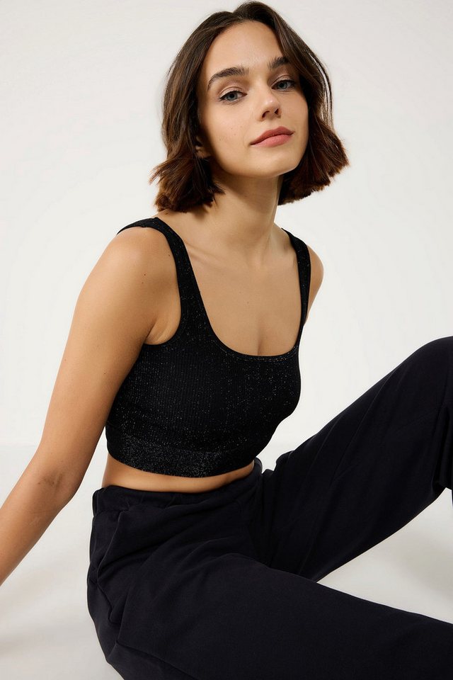 No Matter What Blusentop Kurze Crop-Bluse No Matter What Blusentop Kurze Crop-Bluse von No Matter What