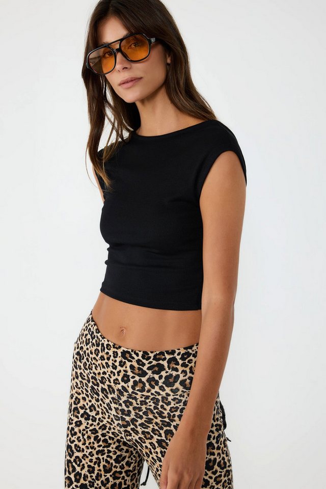 No Matter What Blusentop Rückenfreies Crop Top von No Matter What