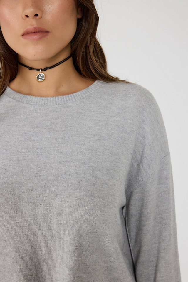 No Matter What Blusentop Weicher Strickstoff Basic von No Matter What