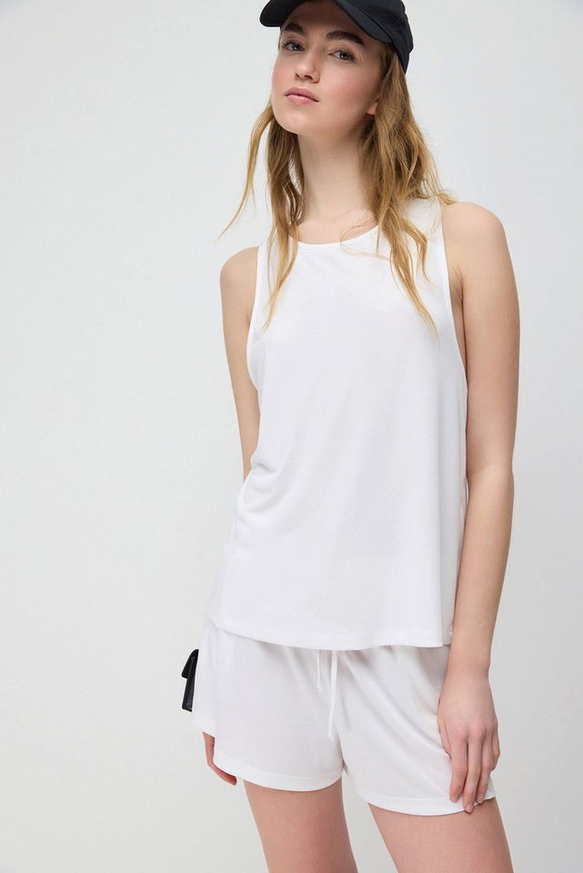 No Matter What Body Modales Kreuzrücken Lang Tanktop von No Matter What