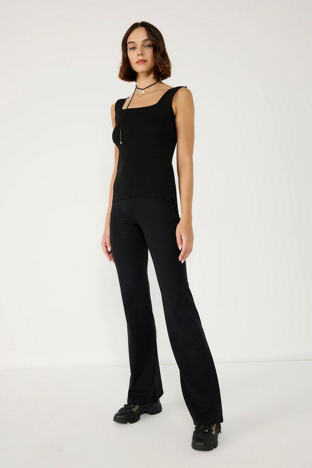 No Matter What Chinohose Baumwoll-Flare-Hose mit sicherem Bund von No Matter What