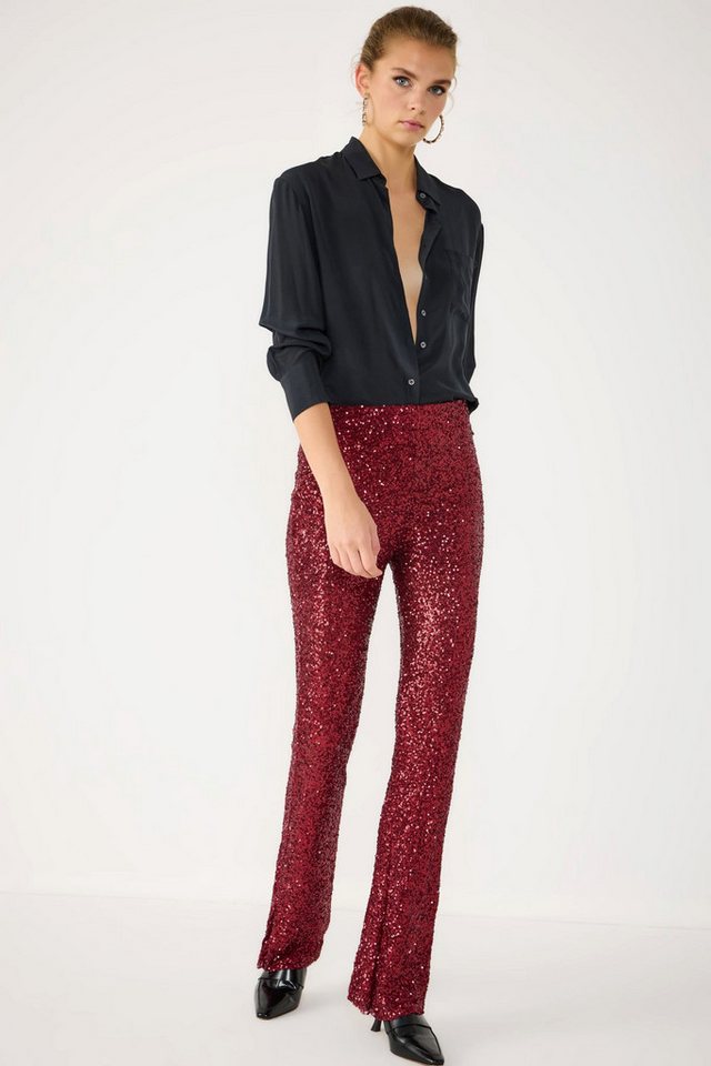 No Matter What Bequeme Jeans Hose aus glitzerndem Stretchgewebe von No Matter What