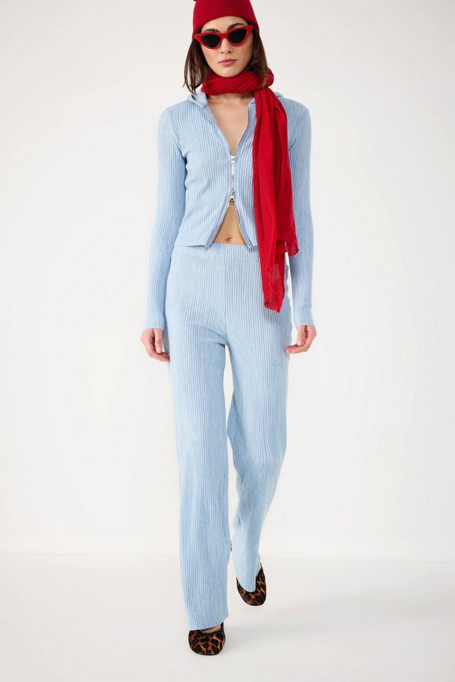 No Matter What Bequeme Jeans Weiche, gerippte Hose mit elastischem Bund von No Matter What