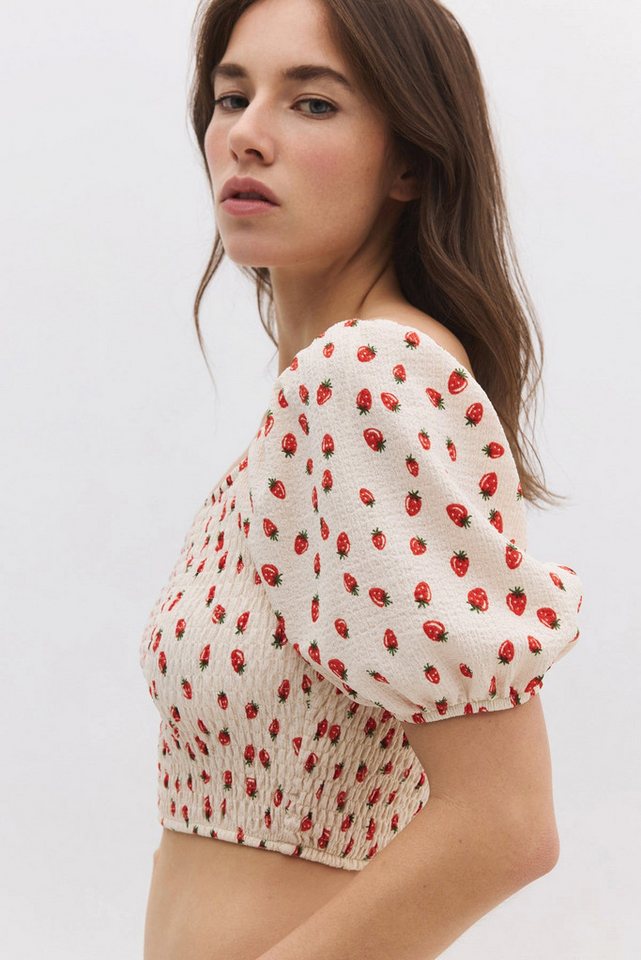 No Matter What Crop-Top Kurzes Top mit Ballonärmeln von No Matter What