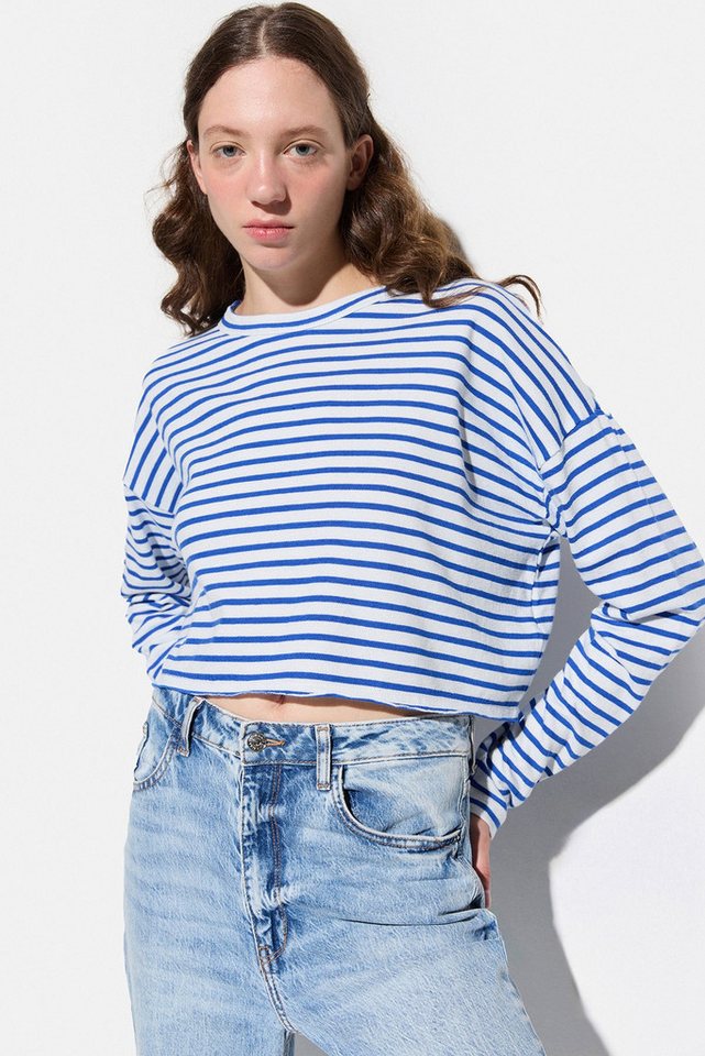 No Matter What Crop-Top Oversize-Crop mit Rundhalsausschnitt von No Matter What