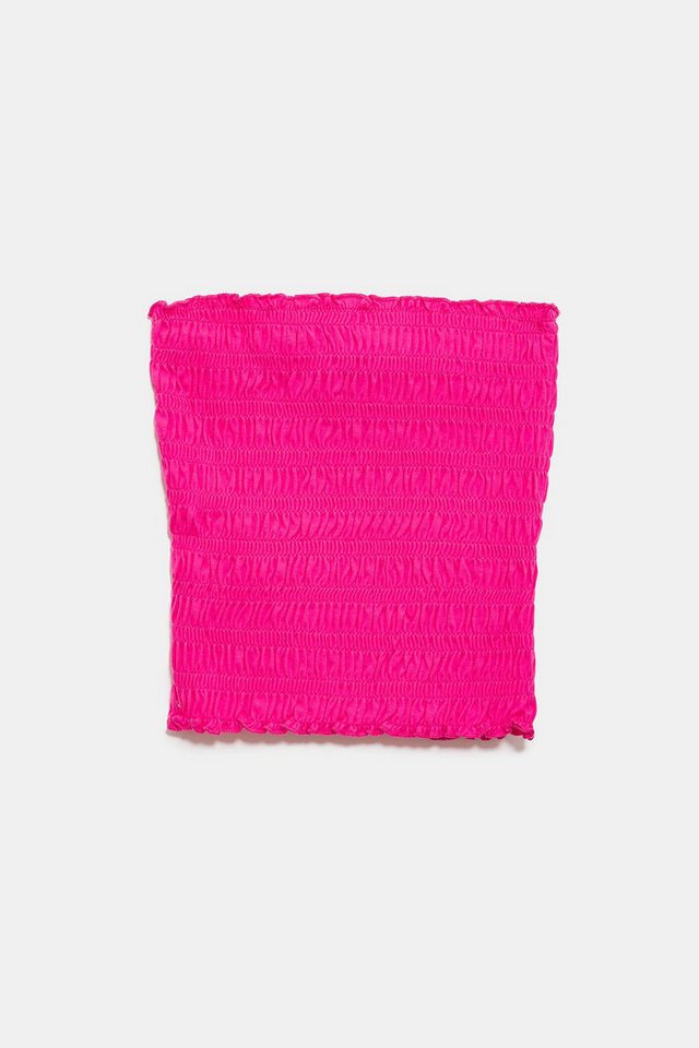 No Matter What Crop-Top Trägerlose Crop-Bluse mit Raffung von No Matter What