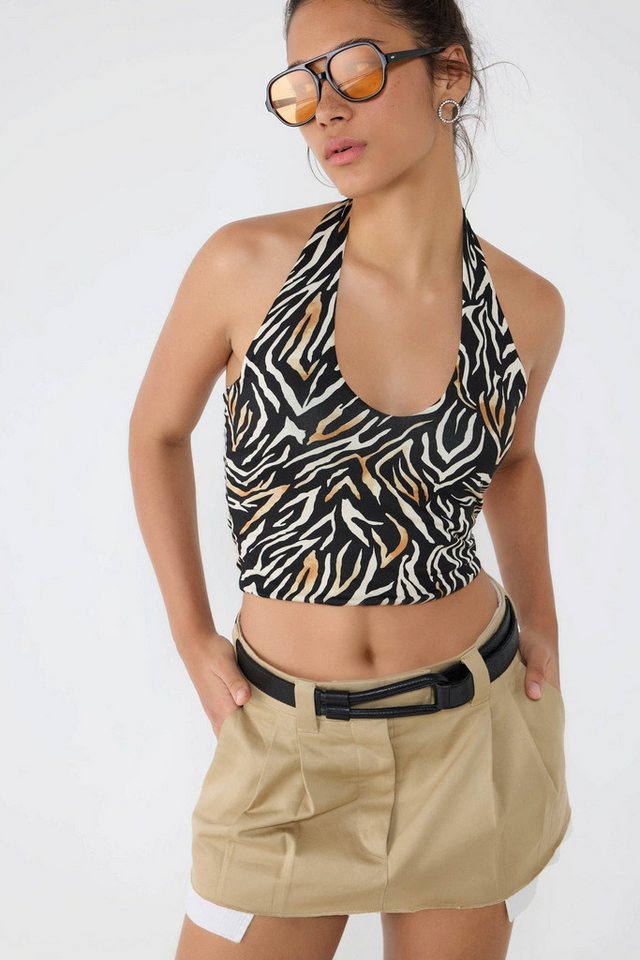 No Matter What Crop-Top Zebra-Print Crop-Top No Matter What Crop-Top Zebra-Print Crop-Top von No Matter What