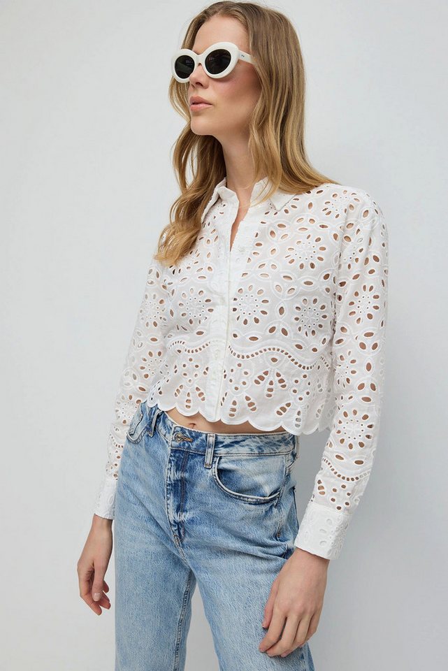 No Matter What Hemdbluse Besticktes Hemd von No Matter What