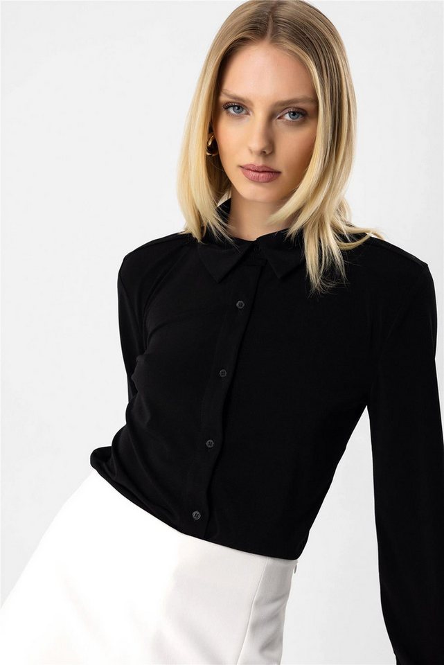 No Matter What Hemdbluse Polo-Hemd mit Kragen von No Matter What