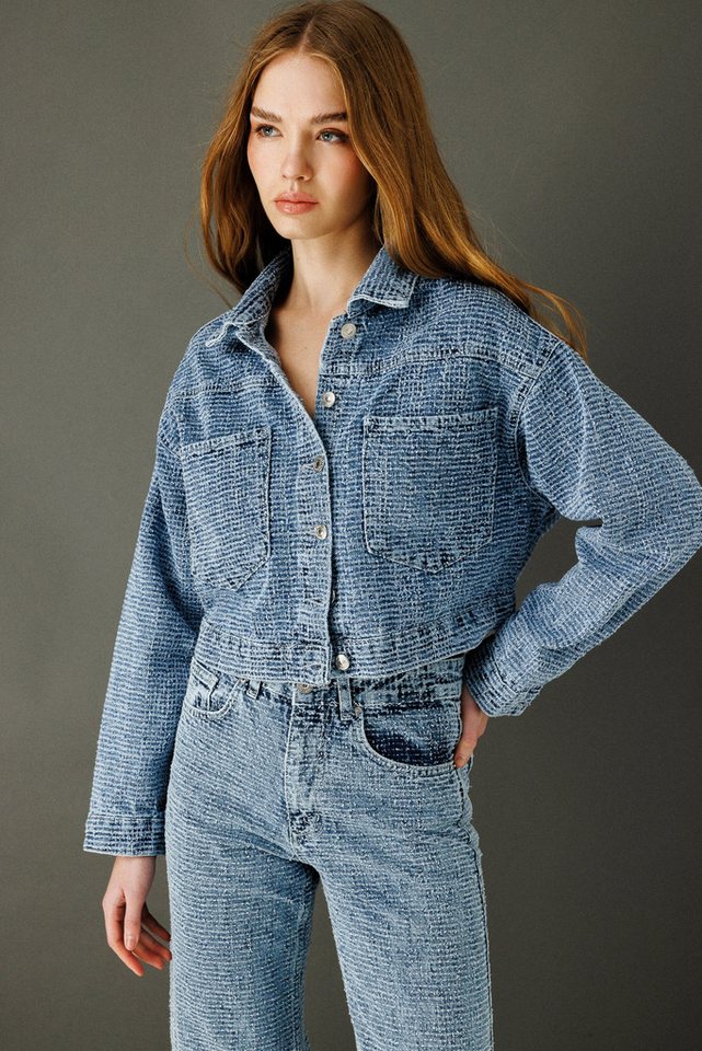 No Matter What Jeansjacke Zerrissene Jeansjacke von No Matter What