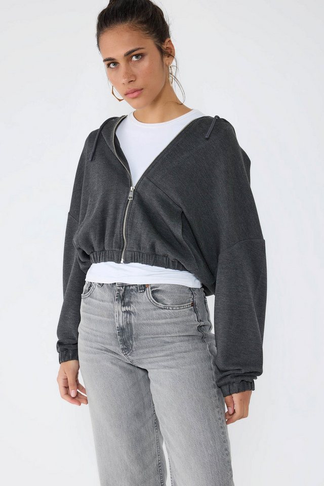 No Matter What Kapuzenpullover Weiches, strukturiertes, kurzes Sweatshirt mit Kapuze von No Matter What