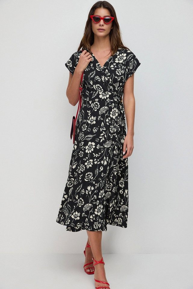 No Matter What Midikleid Gemustertes Wickelkleid in Midilänge von No Matter What