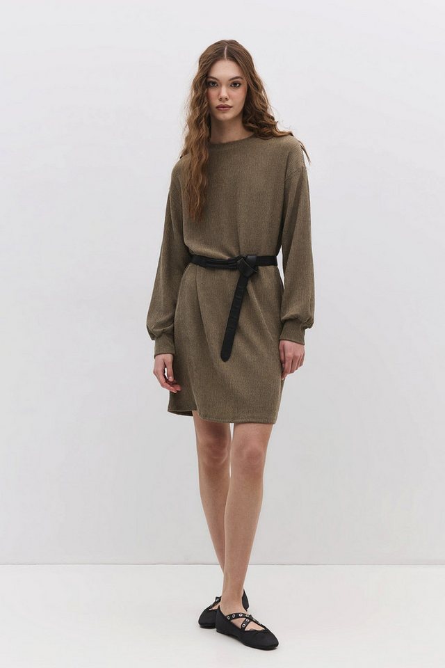 No Matter What Midikleid Strukturiertes Langarmkleid von No Matter What