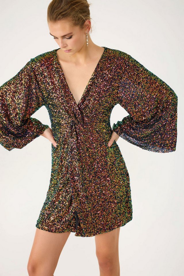 No Matter What Minikleid Zweireihiges Minikleid mit Pailletten von No Matter What