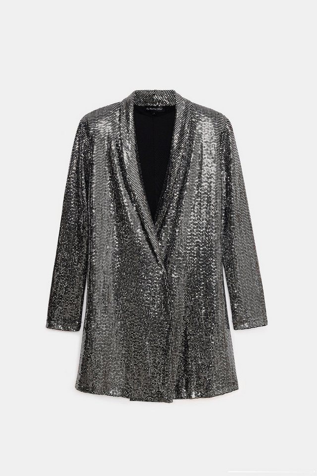 No Matter What Minikleid Silber Glanz Kleid Mantel von No Matter What