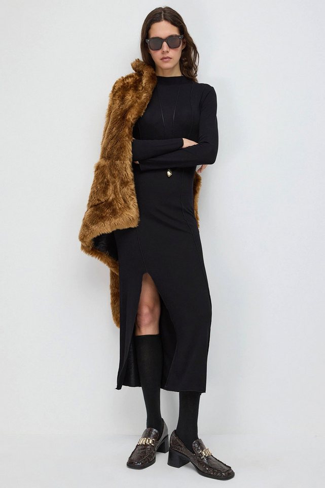 No Matter What Minikleid Zerrissenes Detail Midi-Kleid mit umgekehrter Naht von No Matter What