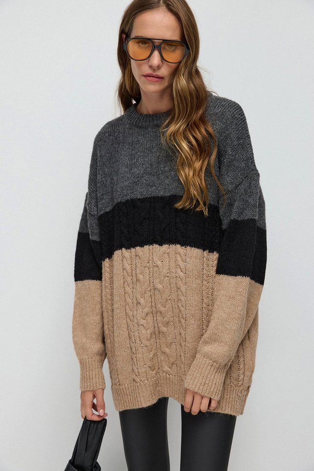 No Matter What Longpullunder Bunter Strickpullover von No Matter What