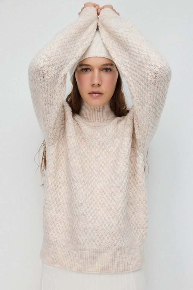 No Matter What Strickpullover Gerippter Strickpullover mit Bosphorus-Detail No Matter What Strickpullover Gerippter Strickpullover mit Bosphorus-Detail von No Matter What