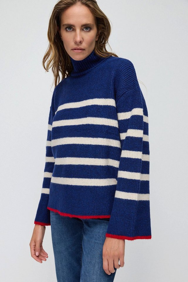 No Matter What Strickpullover Gestreifter Pullover von No Matter What