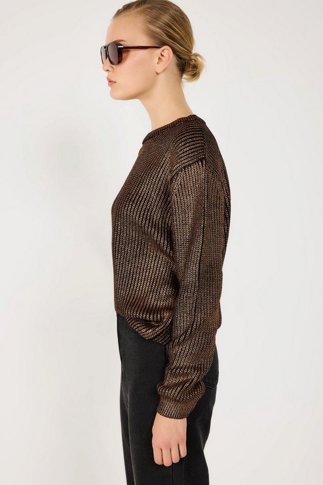 No Matter What Strickpullover Metall-Detail Strickpullover, lockere Passform von No Matter What