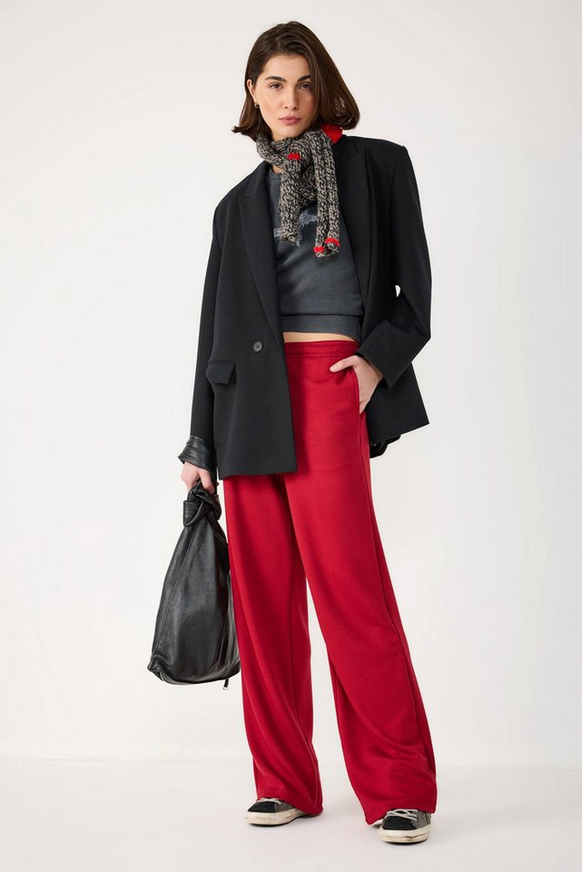 No Matter What Sweatponcho Gerade geschnittene Freizeithose aus Baumwolle von No Matter What