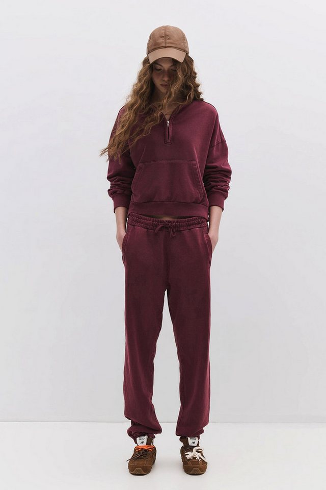 No Matter What Sweatponcho Jogginghose aus verblichener Baumwolle von No Matter What