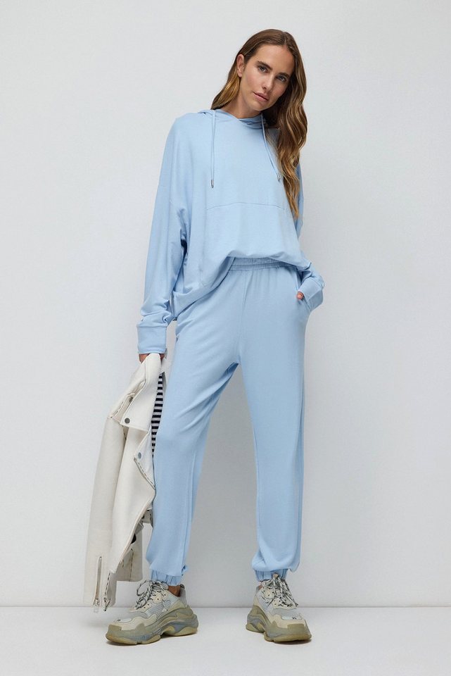 No Matter What Sweatponcho Modalstoff, weich, seidig, knitterfreie Jogginghose von No Matter What