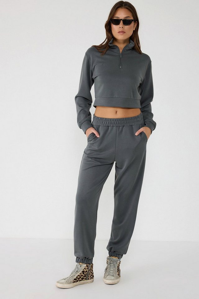 No Matter What Sweatponcho Verstellbare Taille Soft-Touch-Sweatpants von No Matter What
