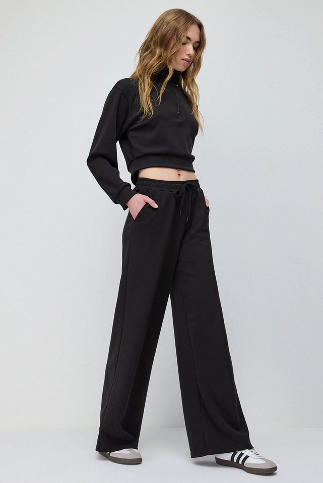 No Matter What Sweatpants Weich strukturierter Trainingsanzug mit weitem Bein und verstellbarer No Matter What Sweatpants Weich strukturierter Trainingsanzug mit weitem Bein und verstellbarer von No Matter What