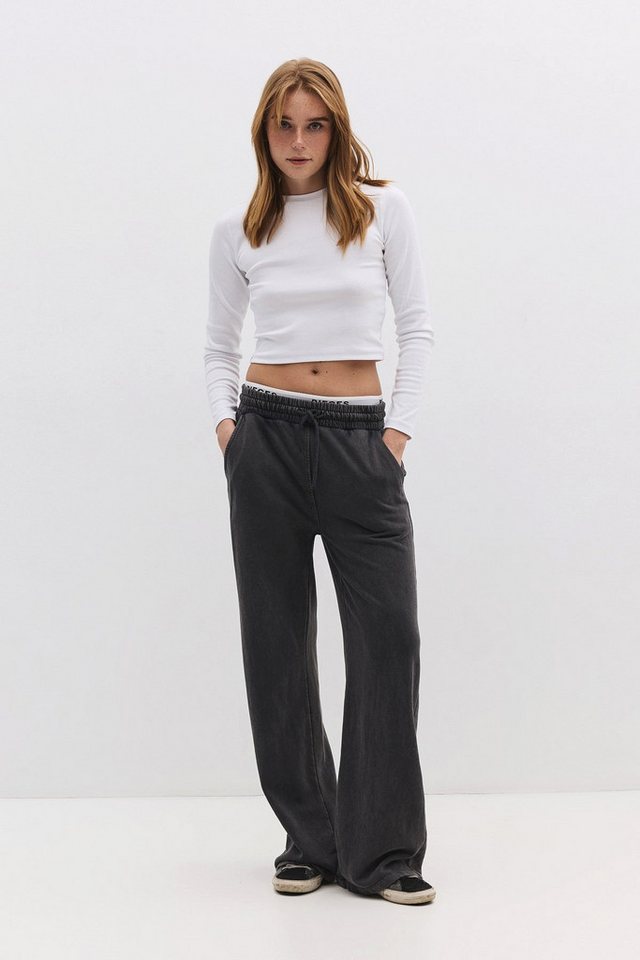 No Matter What Sweatponcho Hose mit weitem Bein und elastischem Bund von No Matter What