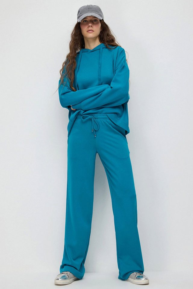 No Matter What Sweatponcho Verstellbare Taille Weiche Wide-Leg Sweatpants von No Matter What