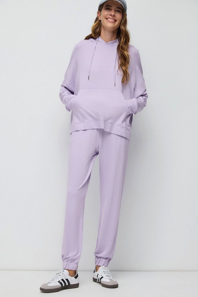 No Matter What Sweatponcho Weiche Modal Jogginghose - Knitterfrei und Seidig Glatt von No Matter What