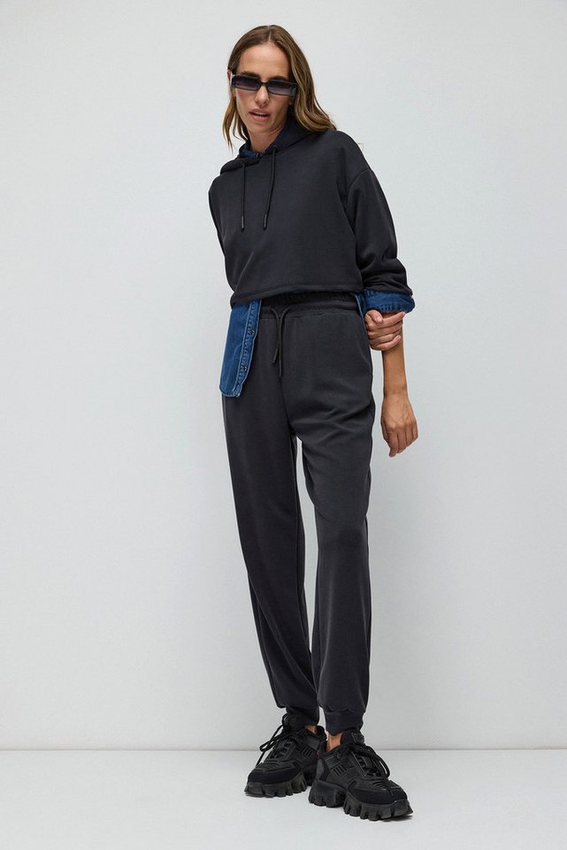 No Matter What Sweatponcho Weiche Modal Jogginghose - Knitterfrei und Seidig Glatt von No Matter What