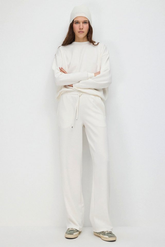 No Matter What Sweatponcho Weiche Modal Jogginghose - Knitterfrei und Seidig Glatt von No Matter What