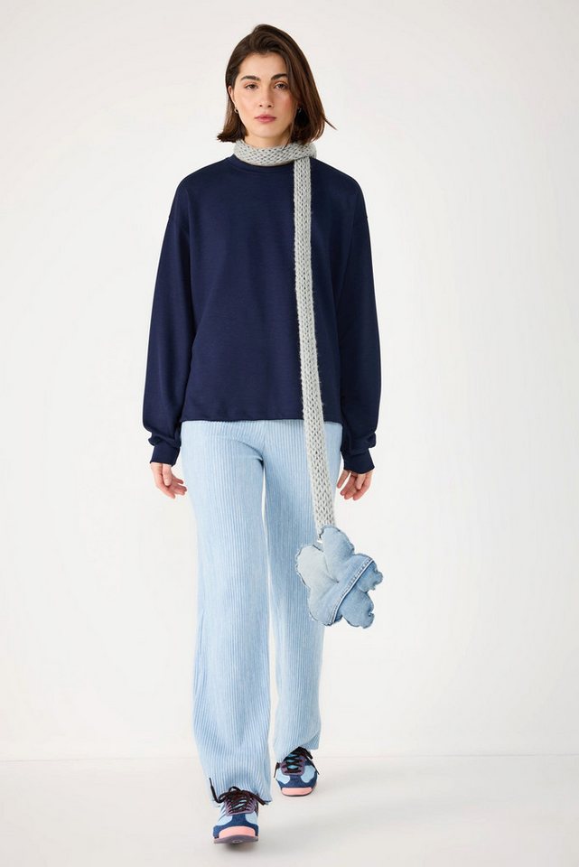 No Matter What Kapuzenpullover Baumwoll-Sweatshirt mit Rundhalsausschnitt von No Matter What