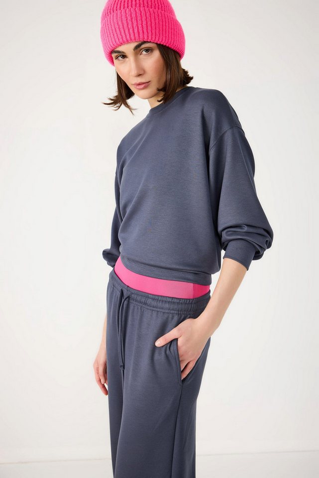 No Matter What Kapuzenpullover Baumwoll-Sweatshirt mit Rundhalsausschnitt von No Matter What