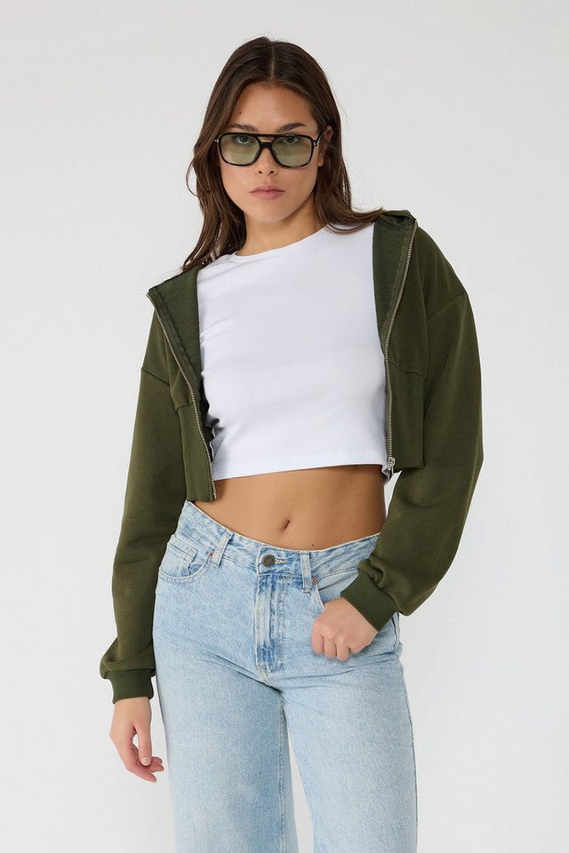 No Matter What Sweatshirt Kapuzenpullover mit Reißverschluss von No Matter What