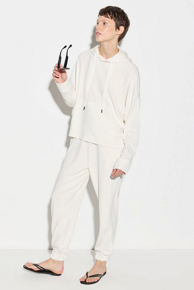 No Matter What Sweatshirt Kapuzensweatshirt aus weichem, strukturiertem, seidigem Modalstoff von No Matter What